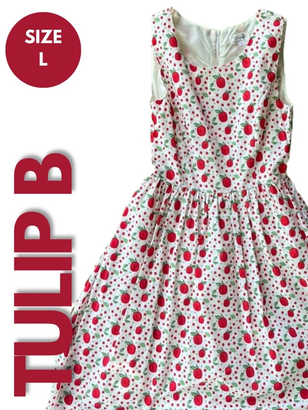 NWOT Tulip B Apple Dress Size L